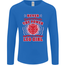 Power of Leo Girl Star Sign Zodiac Horoscope Mens Long Sleeve T-Shirt Royal Blue