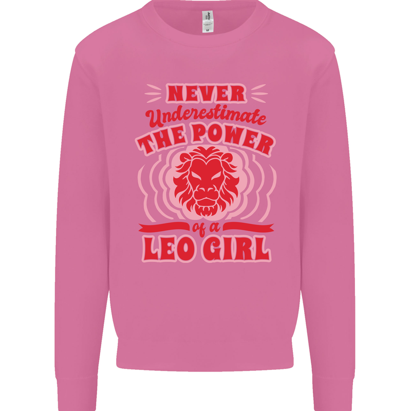 Power of Leo Girl Star Sign Zodiac Horoscope Mens Sweatshirt Jumper Azalea