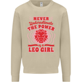 Power of Leo Girl Star Sign Zodiac Horoscope Mens Sweatshirt Jumper Sand