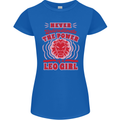 Power of Leo Girl Star Sign Zodiac Horoscope Womens Petite Cut T-Shirt Royal Blue