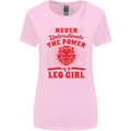 Power of Leo Girl Star Sign Zodiac Horoscope Womens Wider Cut T-Shirt Light Pink
