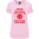 Power of Leo Girl Star Sign Zodiac Horoscope Womens Wider Cut T-Shirt Light Pink