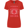 Power of Leo Girl Star Sign Zodiac Horoscope Womens Wider Cut T-Shirt Red