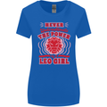 Power of Leo Girl Star Sign Zodiac Horoscope Womens Wider Cut T-Shirt Royal Blue