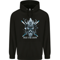 Pray For Snow Skiing Viking Ski Childrens Kids Hoodie Black