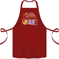 Pregnant AF New Baby Pregnancy Mum Cotton Apron 100% Organic Maroon