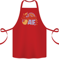Pregnant AF New Baby Pregnancy Mum Cotton Apron 100% Organic Red