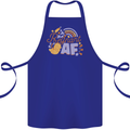Pregnant AF New Baby Pregnancy Mum Cotton Apron 100% Organic Royal Blue
