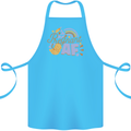 Pregnant AF New Baby Pregnancy Mum Cotton Apron 100% Organic Turquoise