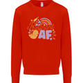 Pregnant AF New Baby Pregnancy Mum Kids Sweatshirt Jumper Bright Red