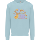Pregnant AF New Baby Pregnancy Mum Kids Sweatshirt Jumper Light Blue