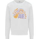 Pregnant AF New Baby Pregnancy Mum Kids Sweatshirt Jumper White