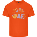 Pregnant AF New Baby Pregnancy Mum Kids T-Shirt Childrens Orange
