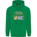 Pregnant AF New Baby Pregnancy Mum Mens 80% Cotton Hoodie Irish Green