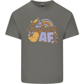 Pregnant AF New Baby Pregnancy Mum Mens Cotton T-Shirt Tee Top Charcoal