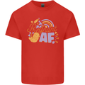 Pregnant AF New Baby Pregnancy Mum Mens Cotton T-Shirt Tee Top Red