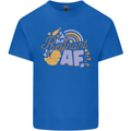 Pregnant AF New Baby Pregnancy Mum Mens Cotton T-Shirt Tee Top Royal Blue