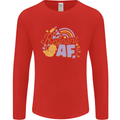 Pregnant AF New Baby Pregnancy Mum Mens Long Sleeve T-Shirt Red