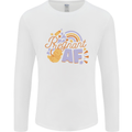 Pregnant AF New Baby Pregnancy Mum Mens Long Sleeve T-Shirt White
