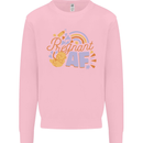 Pregnant AF New Baby Pregnancy Mum Mens Sweatshirt Jumper Light Pink