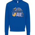 Pregnant AF New Baby Pregnancy Mum Mens Sweatshirt Jumper Royal Blue