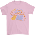 Pregnant AF New Baby Pregnancy Mum Mens T-Shirt 100% Cotton Light Pink