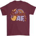 Pregnant AF New Baby Pregnancy Mum Mens T-Shirt 100% Cotton Maroon