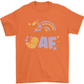 Pregnant AF New Baby Pregnancy Mum Mens T-Shirt 100% Cotton Orange