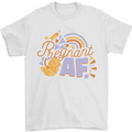 Pregnant AF New Baby Pregnancy Mum Mens T-Shirt 100% Cotton White
