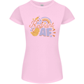 Pregnant AF New Baby Pregnancy Mum Womens Petite Cut T-Shirt Light Pink