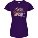 Pregnant AF New Baby Pregnancy Mum Womens Petite Cut T-Shirt Purple