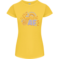 Pregnant AF New Baby Pregnancy Mum Womens Petite Cut T-Shirt Yellow