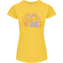 Pregnant AF New Baby Pregnancy Mum Womens Petite Cut T-Shirt Yellow