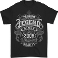 Premium Legend 15th Birthday 2008 Mens T-Shirt 100% Cotton BLACK