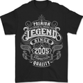 Premium Legend 18th Birthday 2005 Mens T-Shirt 100% Cotton BLACK
