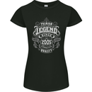 Premium Legend 18th Birthday 2005 Womens Petite Cut T-Shirt Black