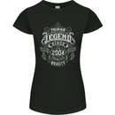 Premium Legend 19th Birthday 2004 Womens Petite Cut T-Shirt Black