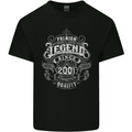 Premium Legend 22nd Birthday 2001 Mens Cotton T-Shirt Tee Top Black