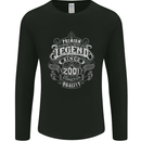 Premium Legend 22nd Birthday 2001 Mens Long Sleeve T-Shirt Black