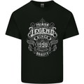 Premium Legend 25th Birthday 1998 Mens Cotton T-Shirt Tee Top Black