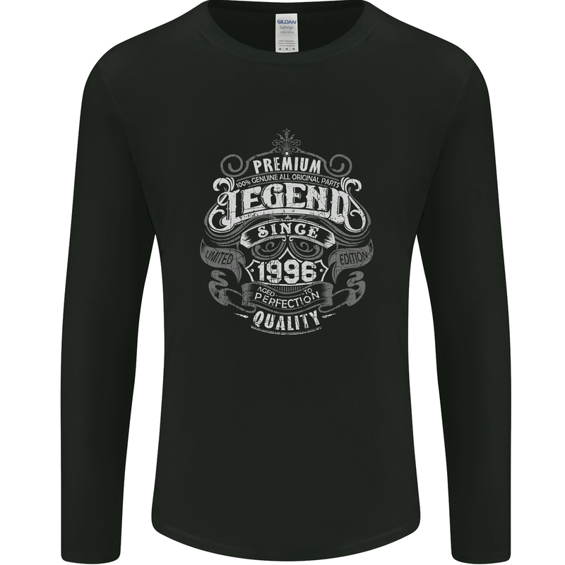 Premium Legend 27th Birthday 1996 Mens Long Sleeve T-Shirt Black