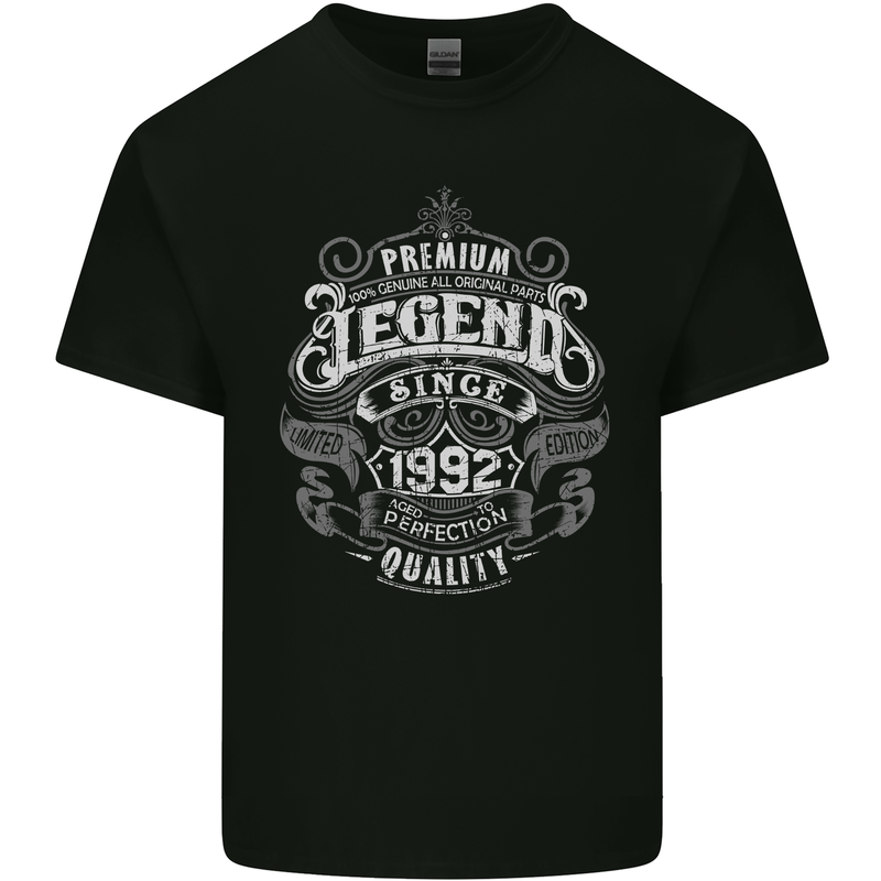 Premium Legend 31st Birthday 1992 Mens Cotton T-Shirt Tee Top Black