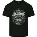 Premium Legend 34th Birthday 1989 Mens Cotton T-Shirt Tee Top Black