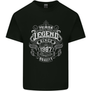 Premium Legend 36th Birthday 1987 Mens Cotton T-Shirt Tee Top Black