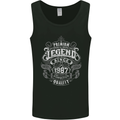 Premium Legend 36th Birthday 1987 Mens Vest Tank Top Black