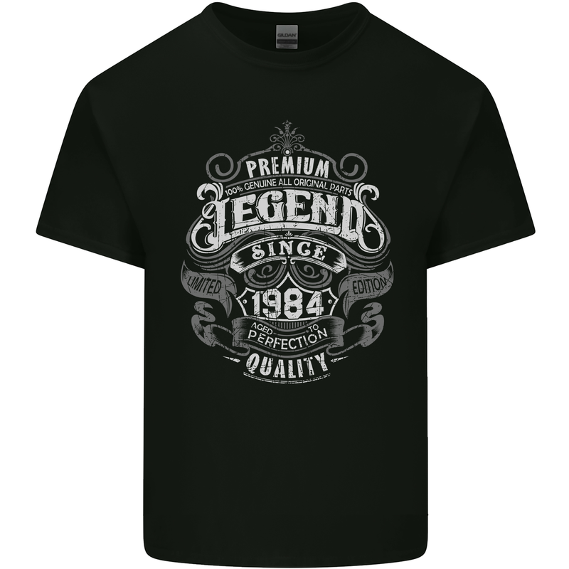 Premium Legend 39th Birthday 1984 Mens Cotton T-Shirt Tee Top Black