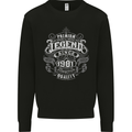 Premium Legend 42nd Birthday 1981 Mens Sweatshirt Jumper Black