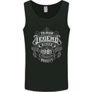 Premium Legend 42nd Birthday 1981 Mens Vest Tank Top Black