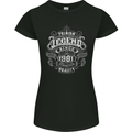Premium Legend 42nd Birthday 1981 Womens Petite Cut T-Shirt Black
