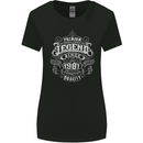 Premium Legend 42nd Birthday 1981 Womens Wider Cut T-Shirt Black